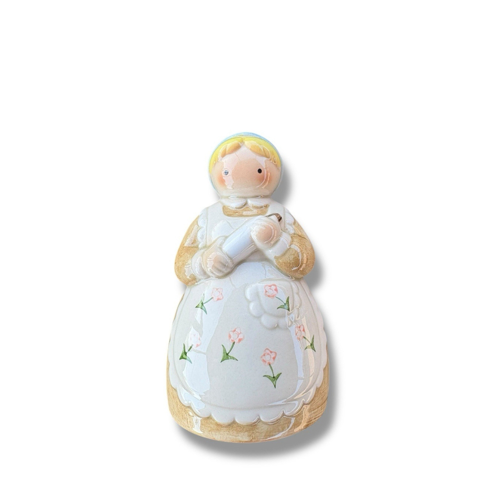 Vintage Otagiri Japan Country Girl with Rolling Pin Figurine Salt Shaker - Picture 7 of 8
